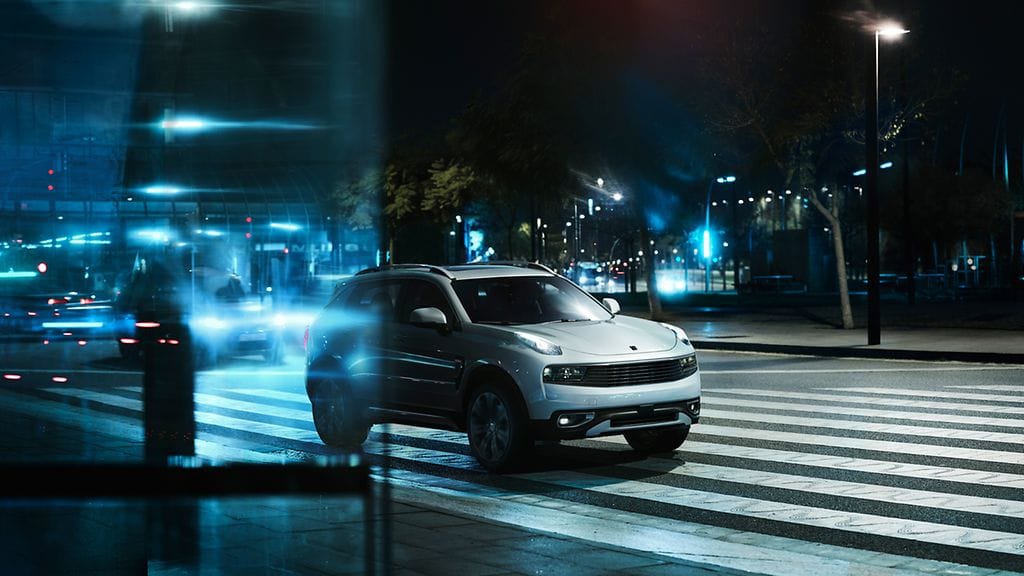 Kuvassa Lynk & Co:n ensimmäinen malli 01.