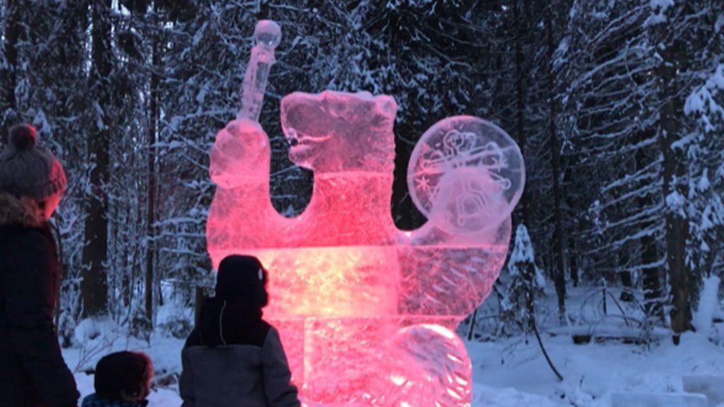 Jääveistos, Ikurin Virelän Pyhäpolku