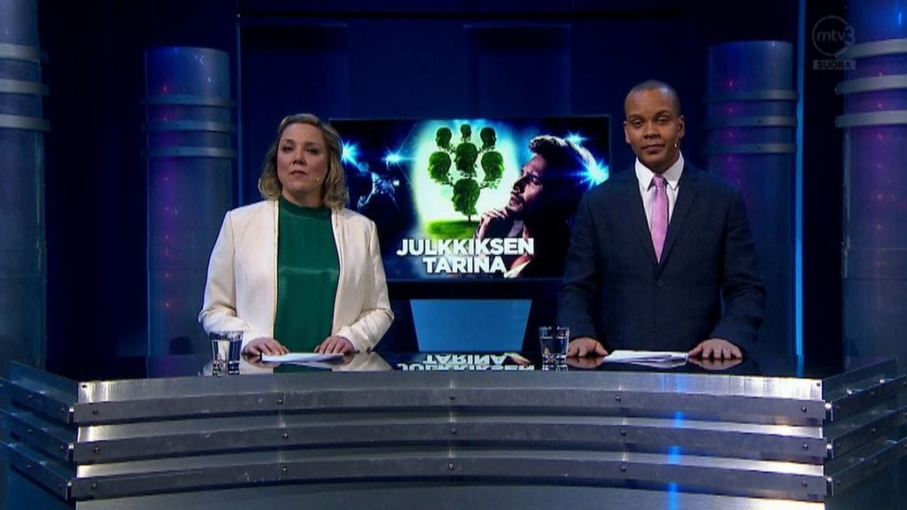 Pihla Penttinen ja Ernest Lawson Putouksen Viikkokatsaus-osiossa.