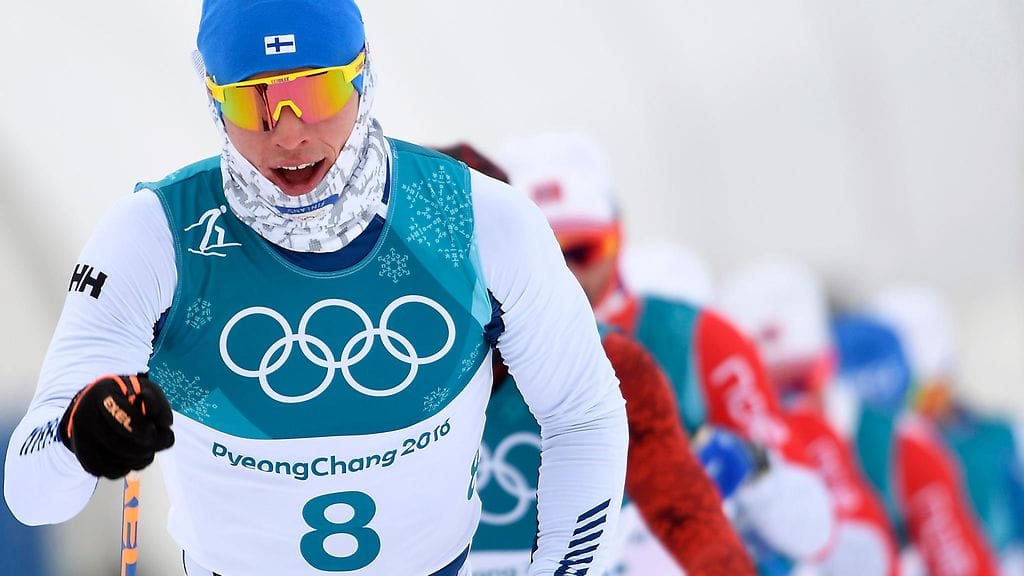 Iivo Niskanen lähti vetämään porukkaa.