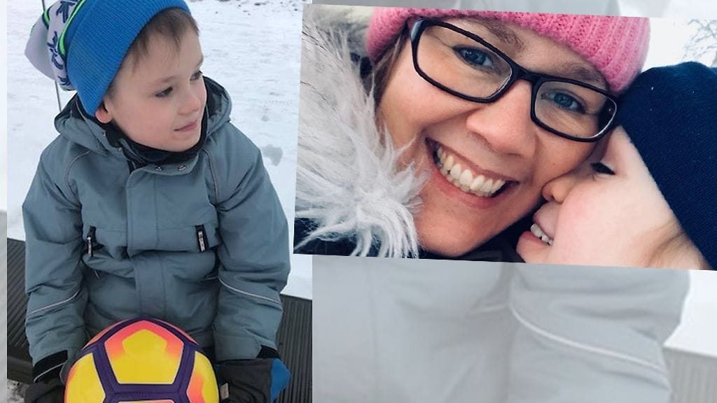 10-vuotias Topias näyttää ikäiseltään, mutta itsehillintä on noin yksivuotiaan tasolla, kertoo äiti Mari Norhomaa.