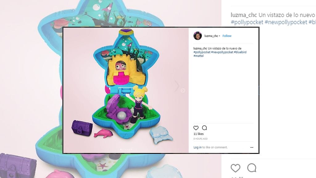 Uudenmallinen Polly Pocket. Kuvan lähde Instagram