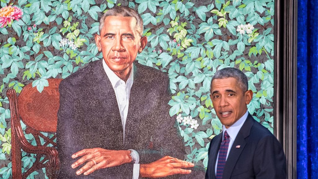 Barack Obaman muotokuvan maalasi Kehinde Wiley, joka tunnetaan erityisesti tummaihoisia amerikkalaisia esittävistä teoksistaan.