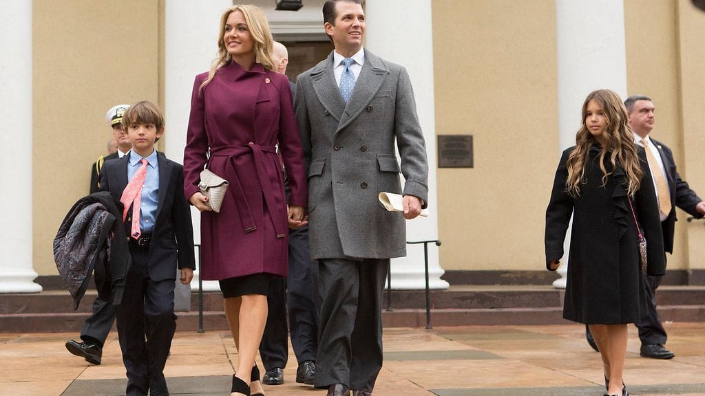 Donald Trump Juniorin vaimo Vanessa Trump vietiin sairaalaan varotoimenpiteenä. Kuva viime vuodelta.