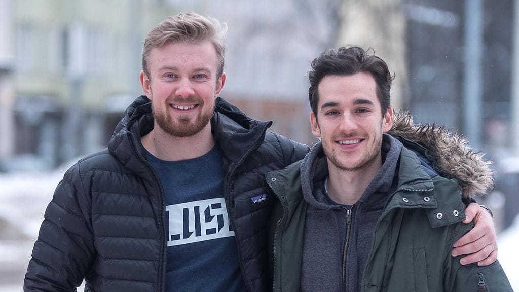 Slushin toimitusjohtaja Andreas Saari ja varatoimitusjohtaja Alexander Pihlainen.