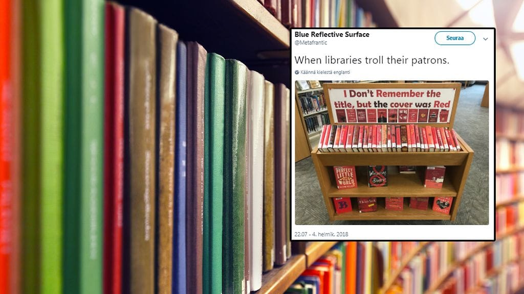 Kirjastot tarjoavat nerokasta ratkaisua, jos kateissa on "se punakantinen kirja".