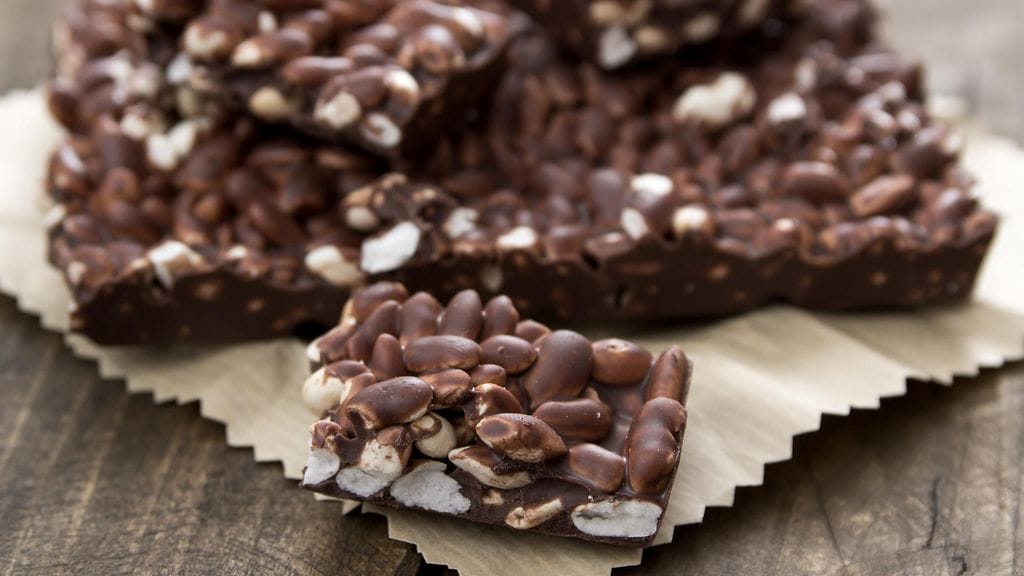 Riisimurojen ja suklaan yhdistelmä on vastustamaton.