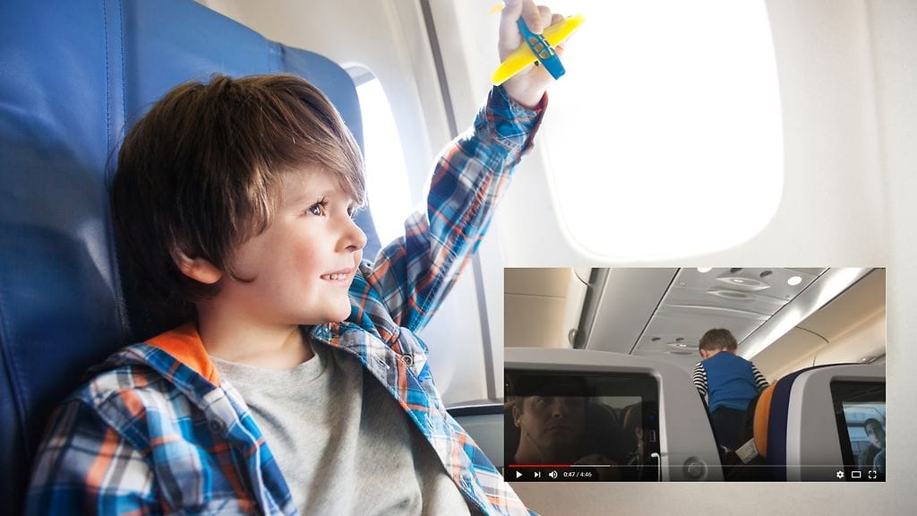 Kolmevuotias poika kiipeili penkeillä ja kiljui koko kahdeksan tunnin lentomatkan ajan.