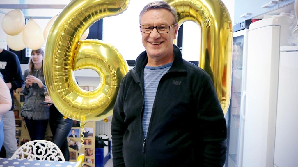 Esko Kovero Salkkarit-studiolla 60-vuotisjuhla 15.2.2018 2