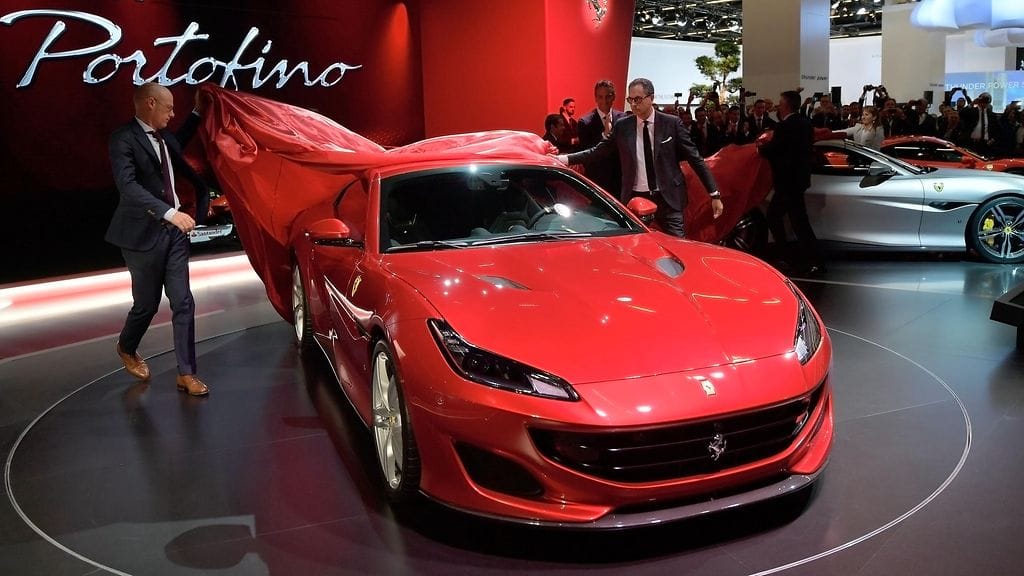 Ferrarin uusin auto, Portofino, esiteltiin yleisölle Frankfurtin autonäyttelyssä viime vuonna.