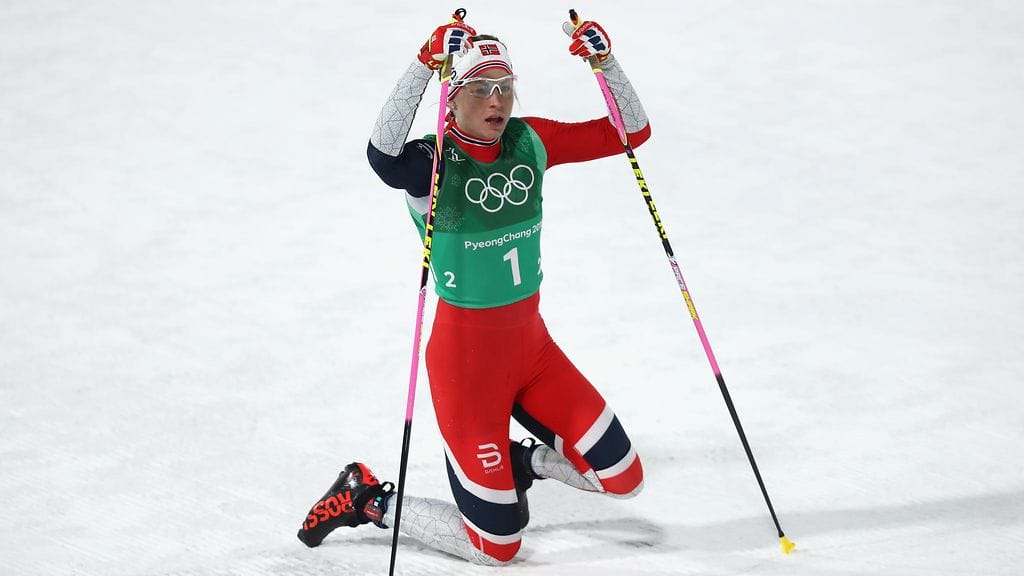 Astrid Uhrenholdt Jacobsen menetti Charlotte Kallaan nähden 55 sekuntia omalla osuudellaan.