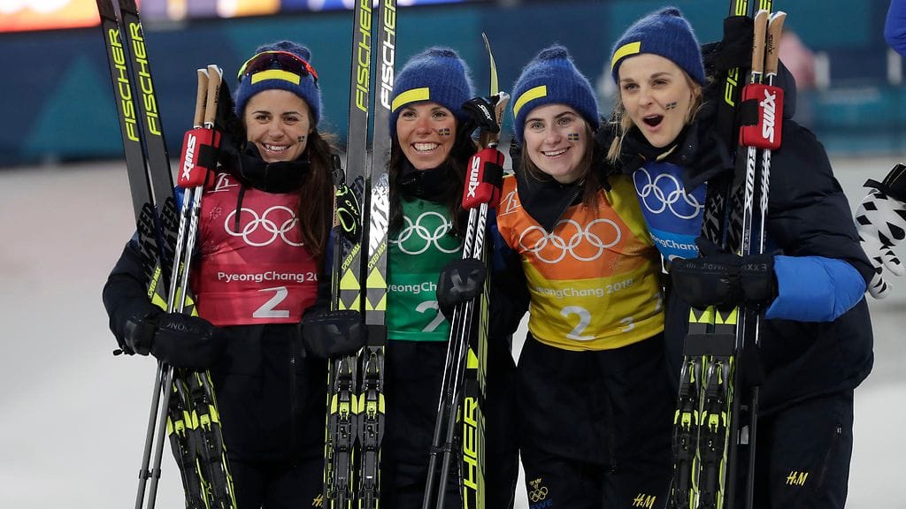 Ruotsi voitti naisten viestissä hopeaa.