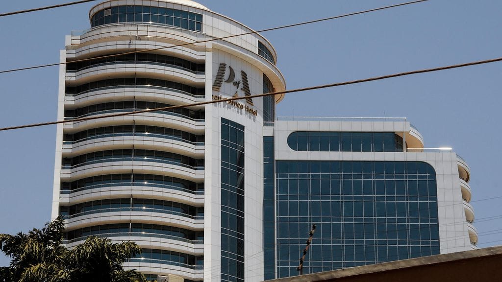 Pearl of Africa -hotelli, josta suomalaisliikemies löydettiin kuolleena helmikuun alkupuolella.