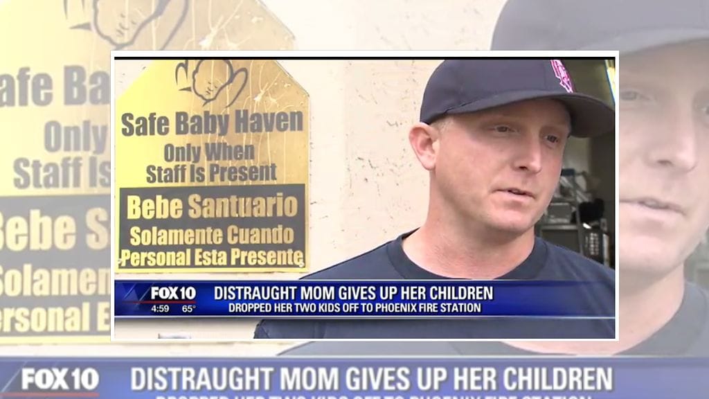 Palomies Elliot Simmons kohtasi lapsensa paloasemalle jättäneen äidin. Kuvan lähde fox5ny.com