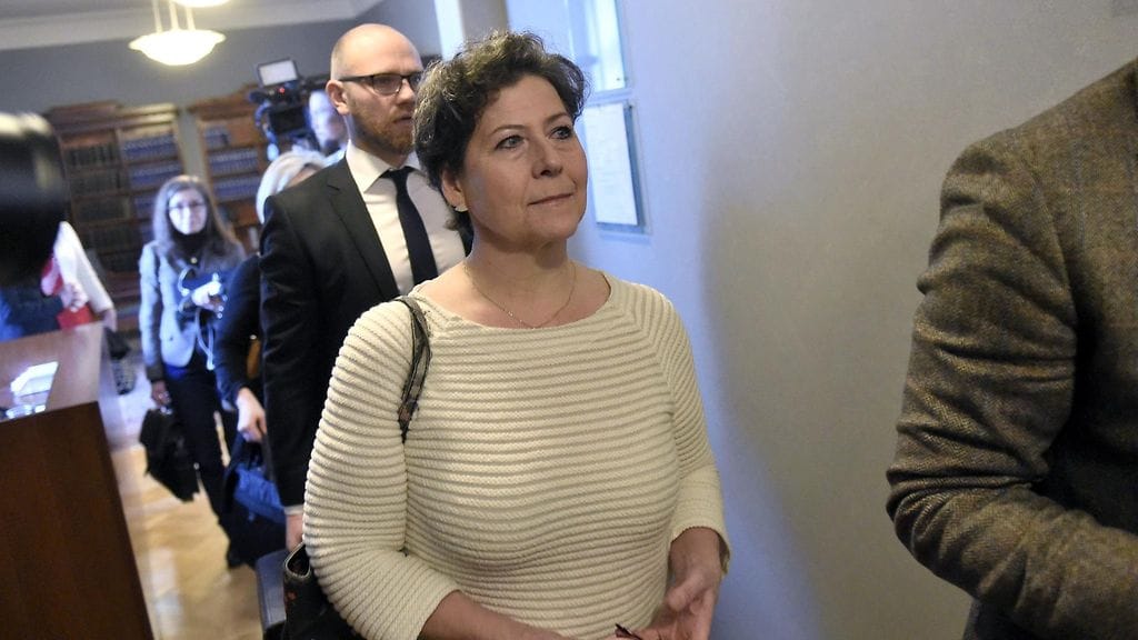 Hilkka Ahde Korkeimmassa oikeudessa maanantaina 19. helmikuuta 2018.