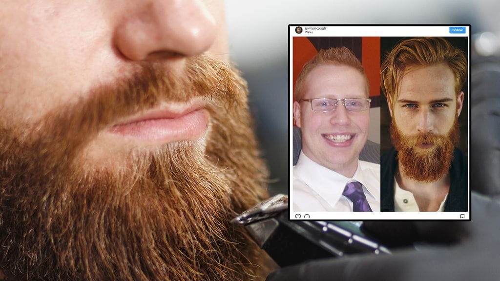 Walesilaismies kasvatti parran, lopetti työnsä ja aloitti terveellisemmän elämän. Nyt hän työskentelee mallina.