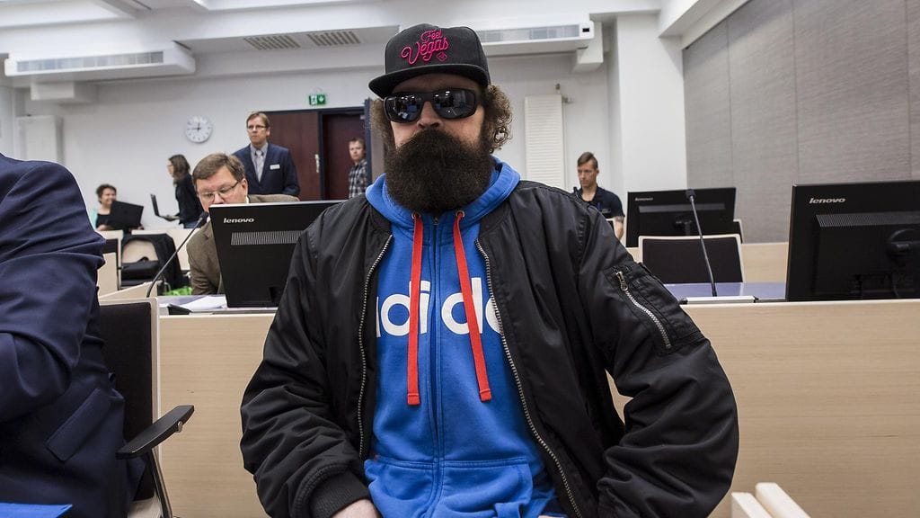 Syytetty Pekka Seppänen sarjahukutusjustun oikeuskäsittelyn alkaessa Itä-Suomen hovioikeudessa Kuopiossa 31. elokuuta 2017. Seppänen valitti Pohjois-Karjalan käräjäoikeuden päätöksestä.