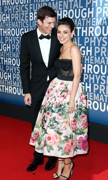 Ashton Kutcher ja Mila Kunis joulukuu 2017