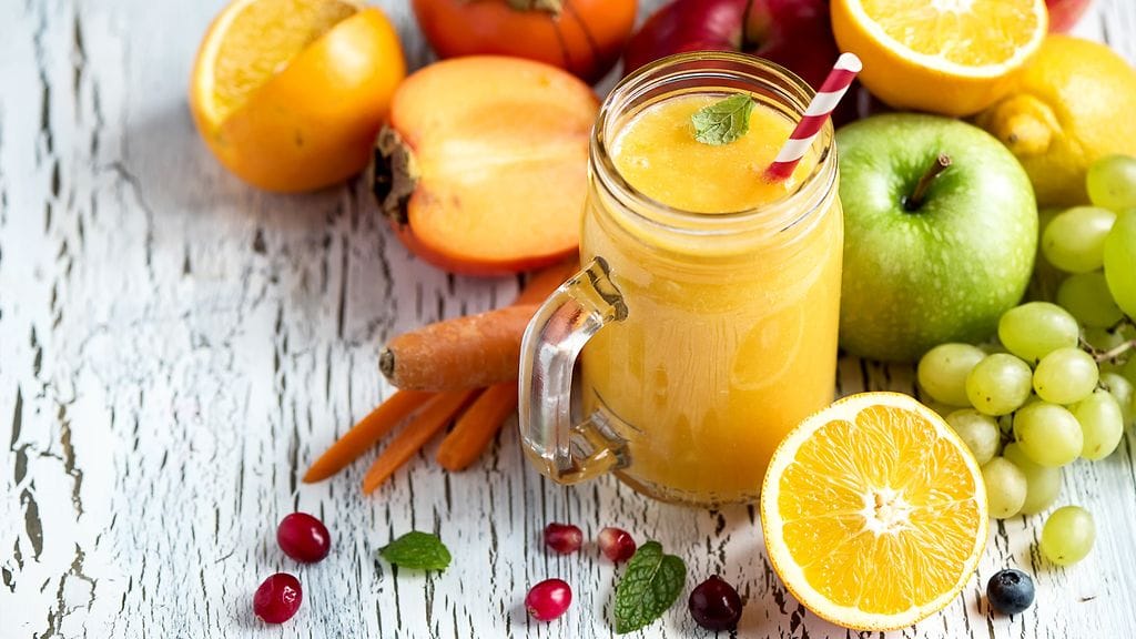 mehu, vegaani, hedelmät