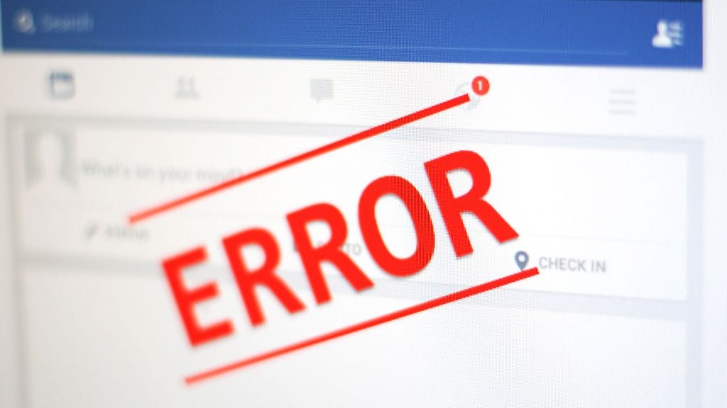 Facebook kaatui torstaina 22.2. hetkeksi.