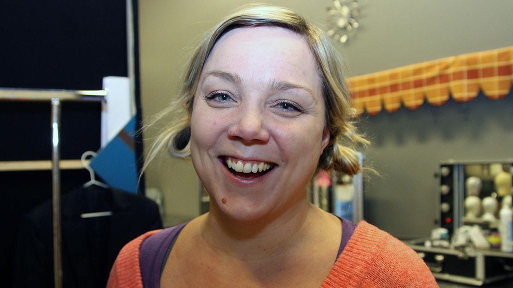 Pihla Penttinen kuvattuna Putous-studiolla 22. helmikuuta 2018.