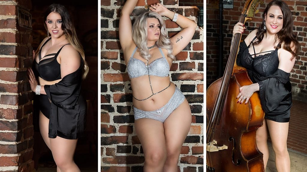 Miss Plus Size -kilpailun kisaajat poseeraavat alusvaatekuvissa