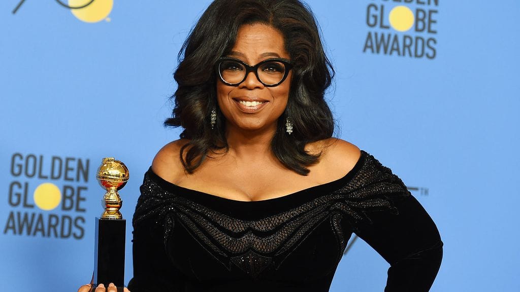 Oprah Winfrey sai työstään palkinnon Golden Globe -gaalassa.