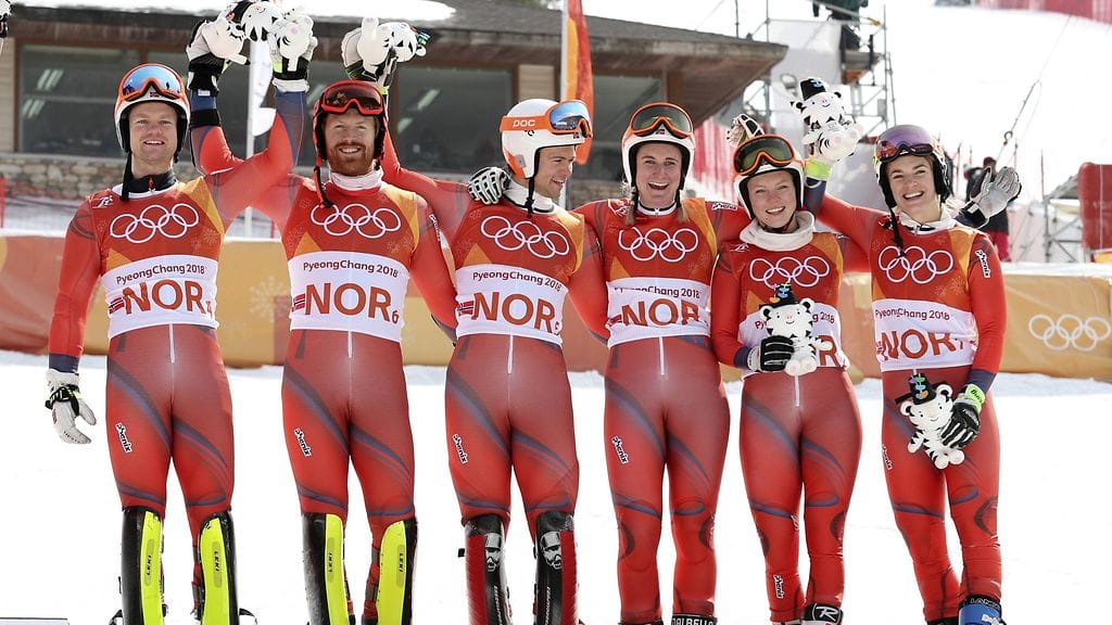 Norjan alppihiihtojoukkue sai kunnian rikkoa USA:n ennätyksen.