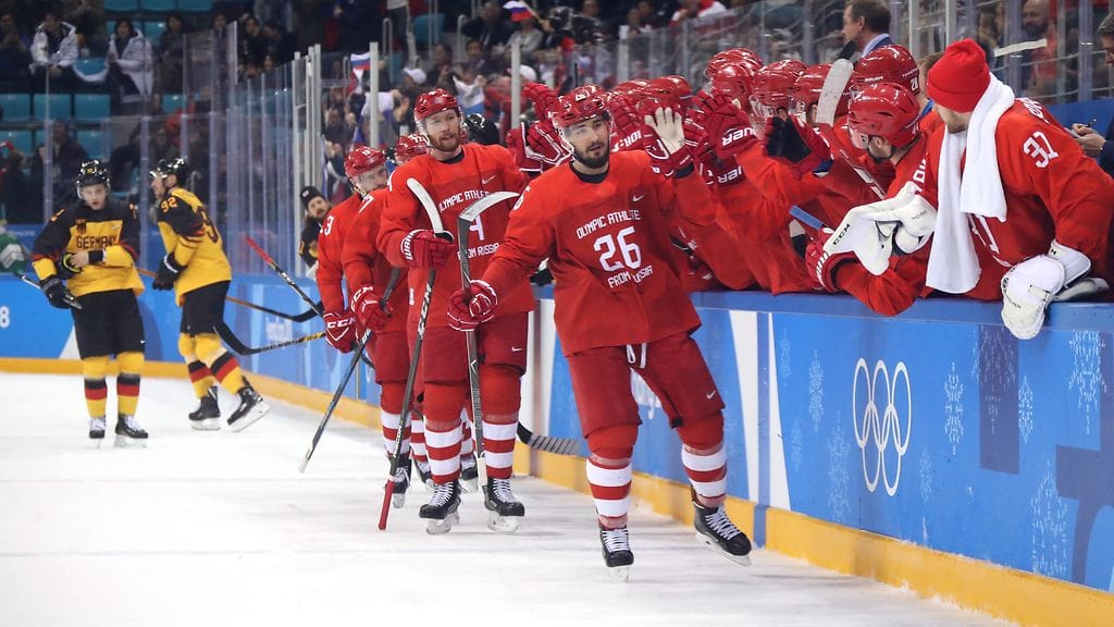 Slava Voinov vastasi venäläisten 1-0-maalista olympiafinaalissa Saksaa vastaan.