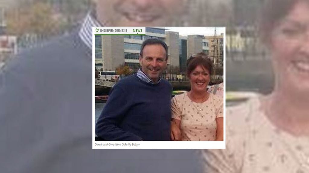 Irlannissa asuva Geraldine O'Reilly Bolger pelasti aviomiehensä hengen odottaessaan ammattiapua. Kuvan lähde Independent.ie