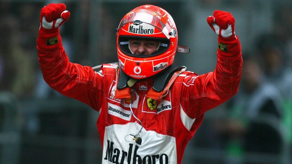 Michael Schumacher voitti urallaan huikeat 91 osakilpailua.