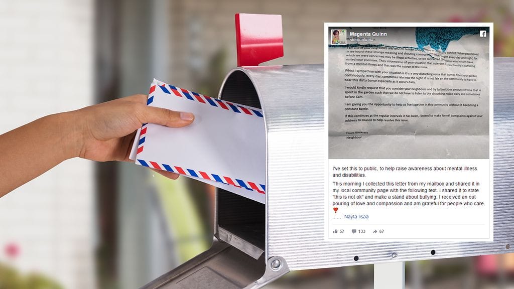 Äitiä odotti helmikuun loppupuolella postilaatikossa ikävä yllätys.