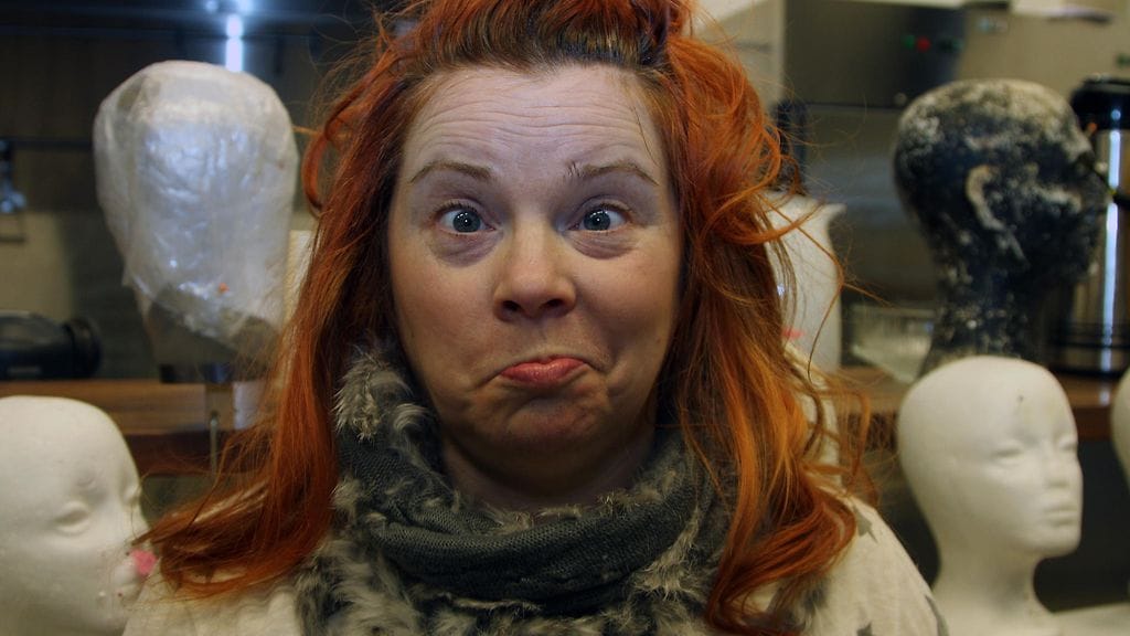 Kiti Kokkonen Putous-studiolla 1. maaliskuuta 2018.