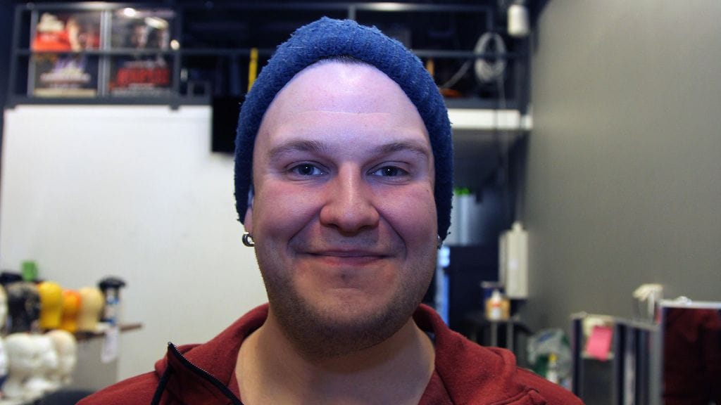 Mikko Penttilä Putouksen harjoituksissa 1. maaliskuuta 2018.