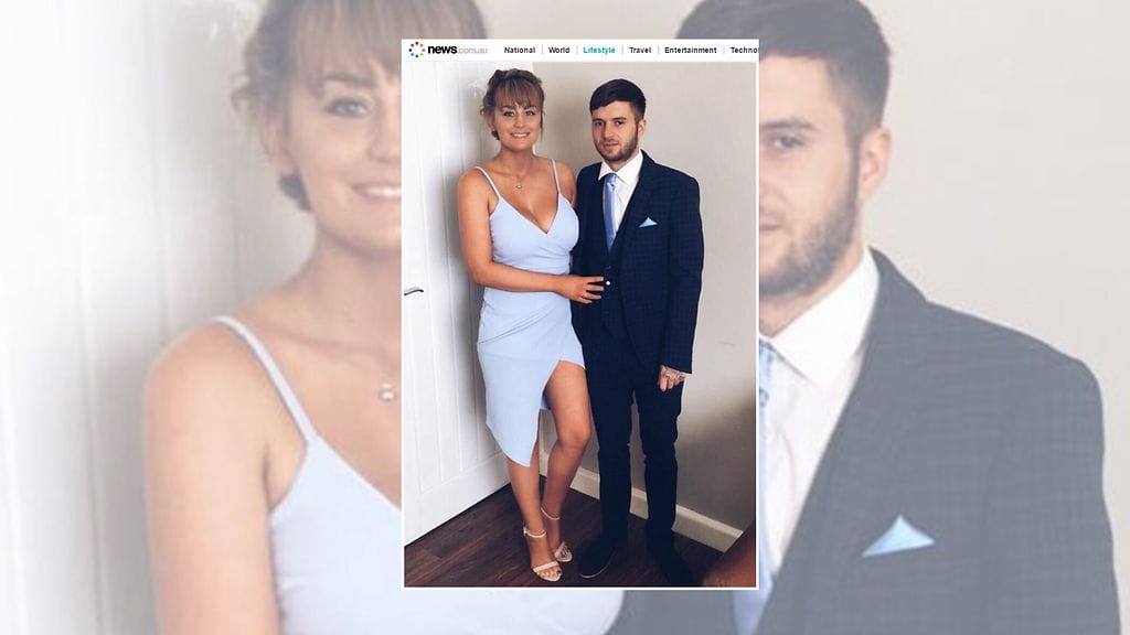 Dale Clarke, 25, kärsii harvinaisesta penissyövästä. Kuvassa hän on kihlattunsa kanssa. Kuvan lähde News.com.au