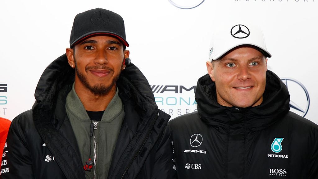 Lewis Hamilton ja Valtteri Bottas.