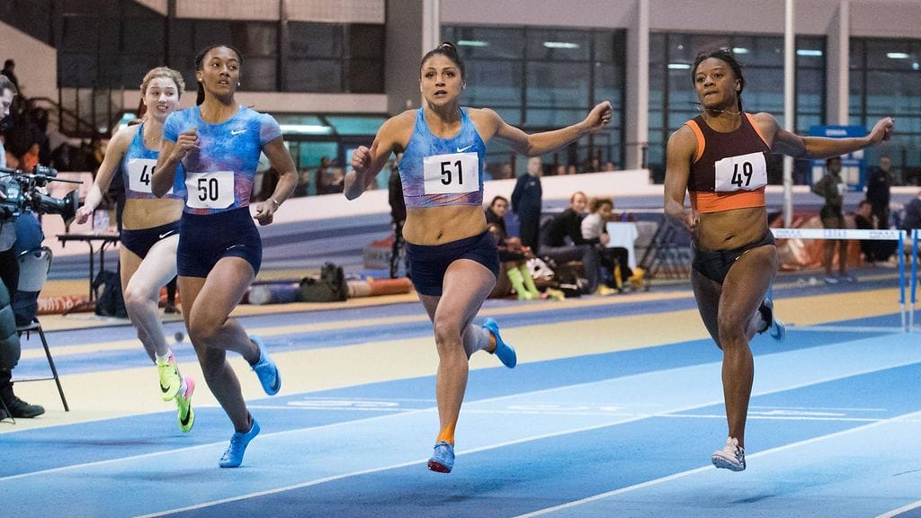 Nooralotta Neziri (kesk) aitoi välieriin. Arkistokuva.