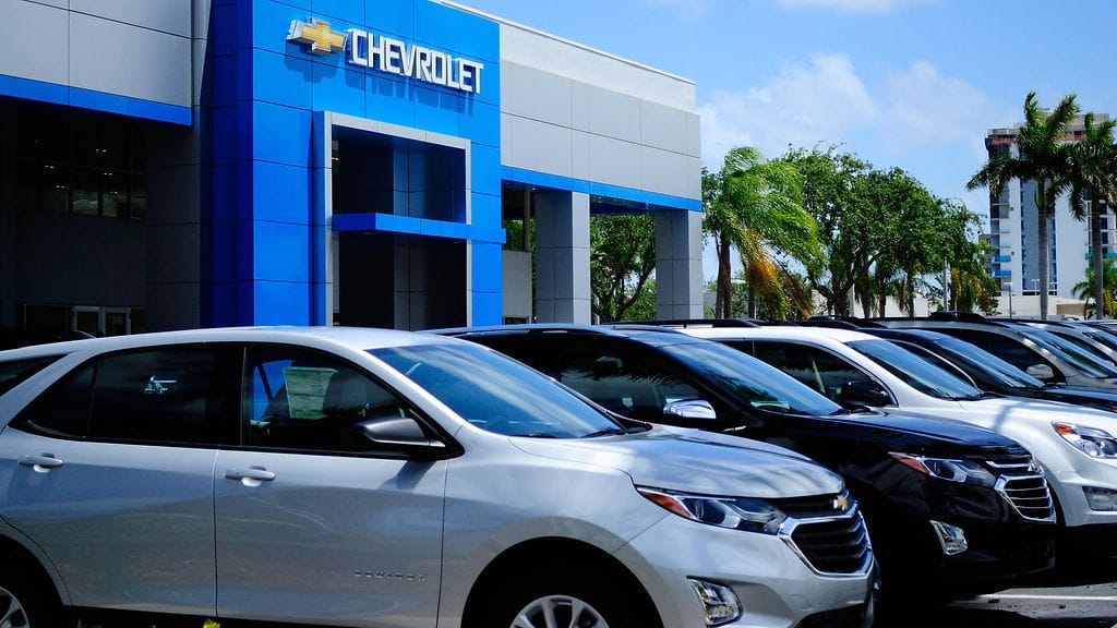 Chevroletin autoliike Floridassa.