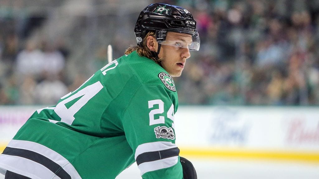 Roope Hintz on pelannut Dallas Starsissa toistaiseksi ainoastaan kautta edeltäviä NHL:n harjoitusotteluita.