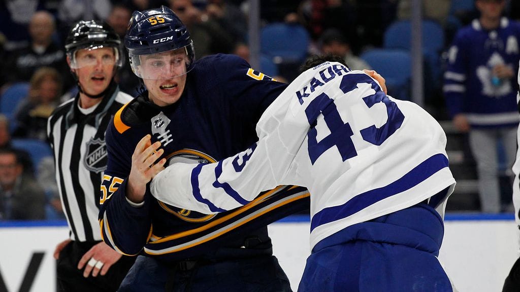 Rasmus Ristolainen ja Nazem Kadri pistivät pystypainiksi.