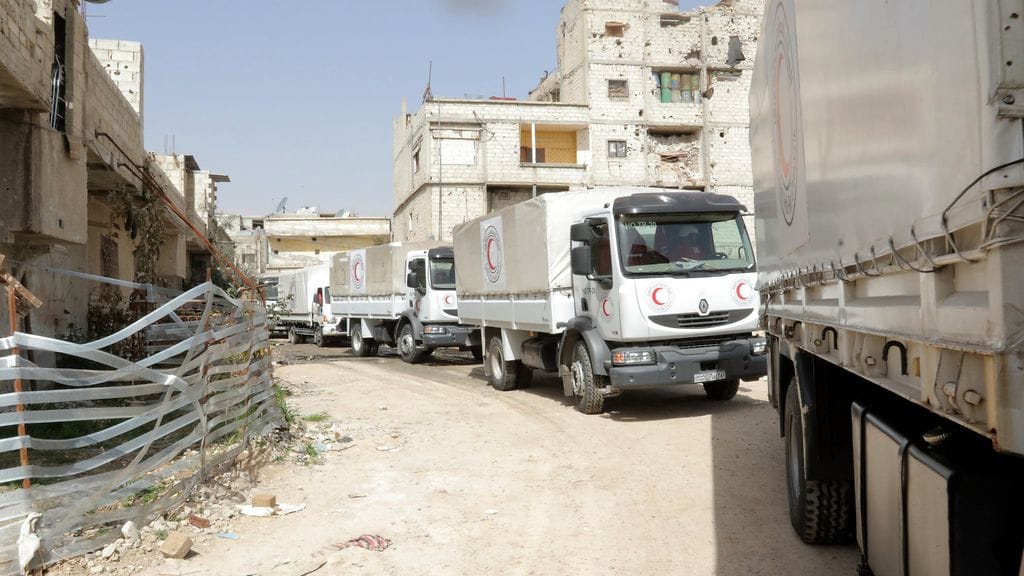 AOP Syyria Itä-Ghouta avustussaattue toinen kuva