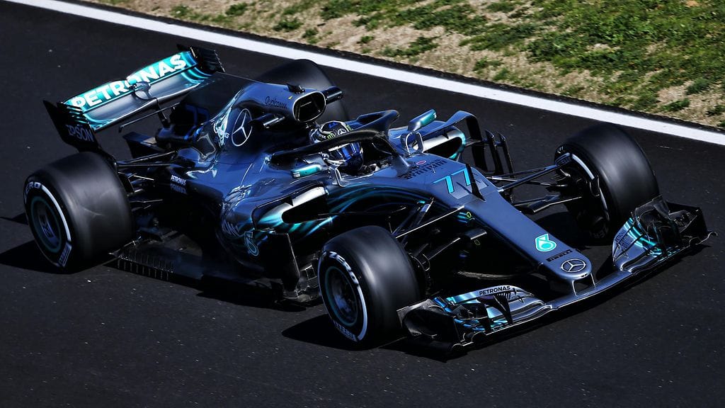 Valtteri Bottas kellotti Barcelonassa keskiviikon testipäivän kolmanneksi nopeimman ajan 1.18,560.