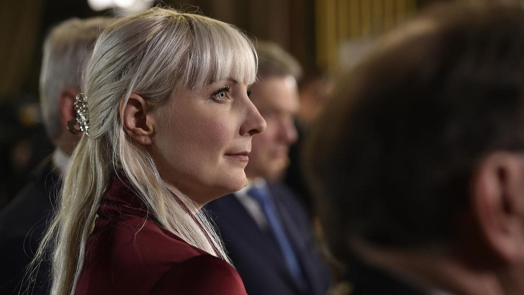 Laura Huhtasaari kuvattuna presidentinvaalien 2018
tulosillassa Säätytalolla Helsingissä.