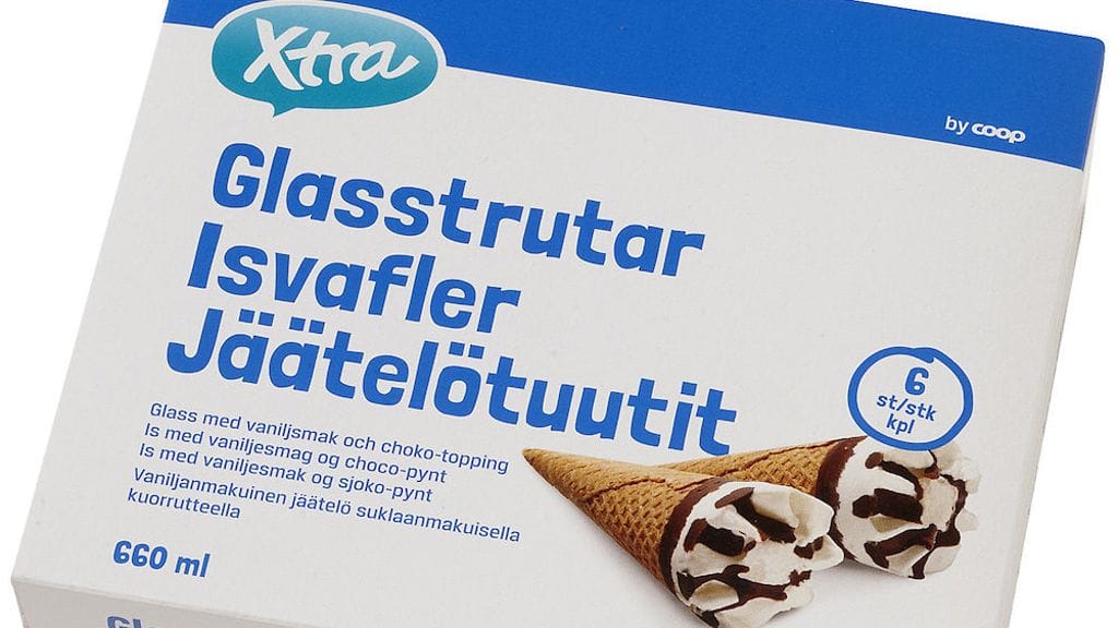 X-tra jäätelöitä on vedetty myynnistä.