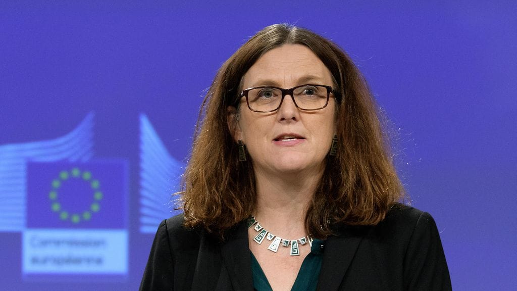 EU:n kauppakomissaari Cecilia Malmström ei pidä Yhdysvaltojen asettamia tulleja oikeana ratkaisuna teräksen ylituotantoon.