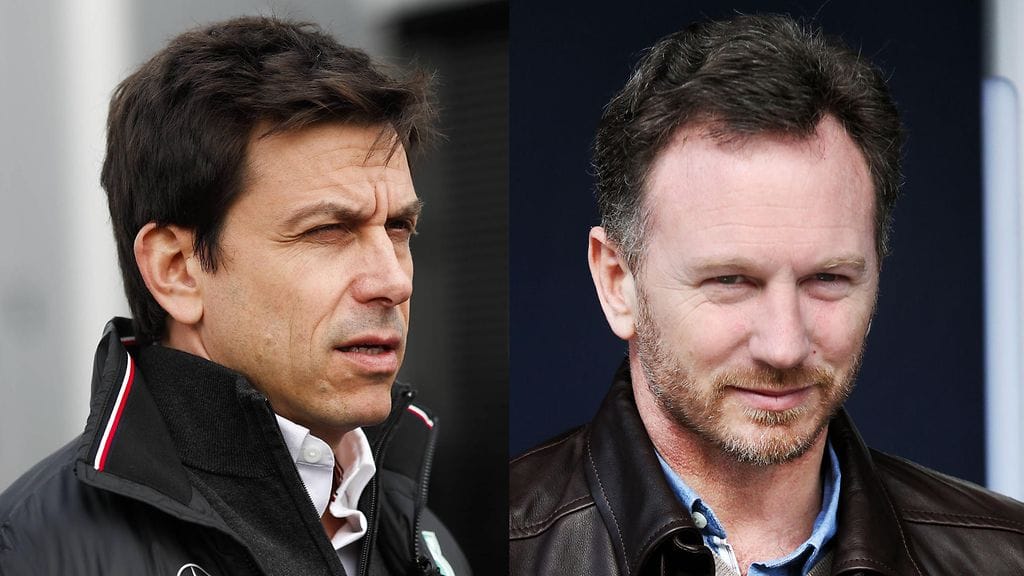 Toto Wolff ja Christian Horner.
