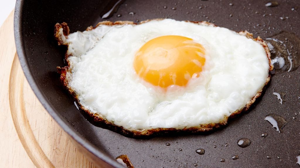 Kananmuna on proteiinipitoinen herkku.