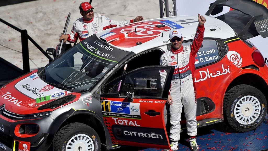 Sebastien Loeb piti kovaa vauhtia Meksikossa.