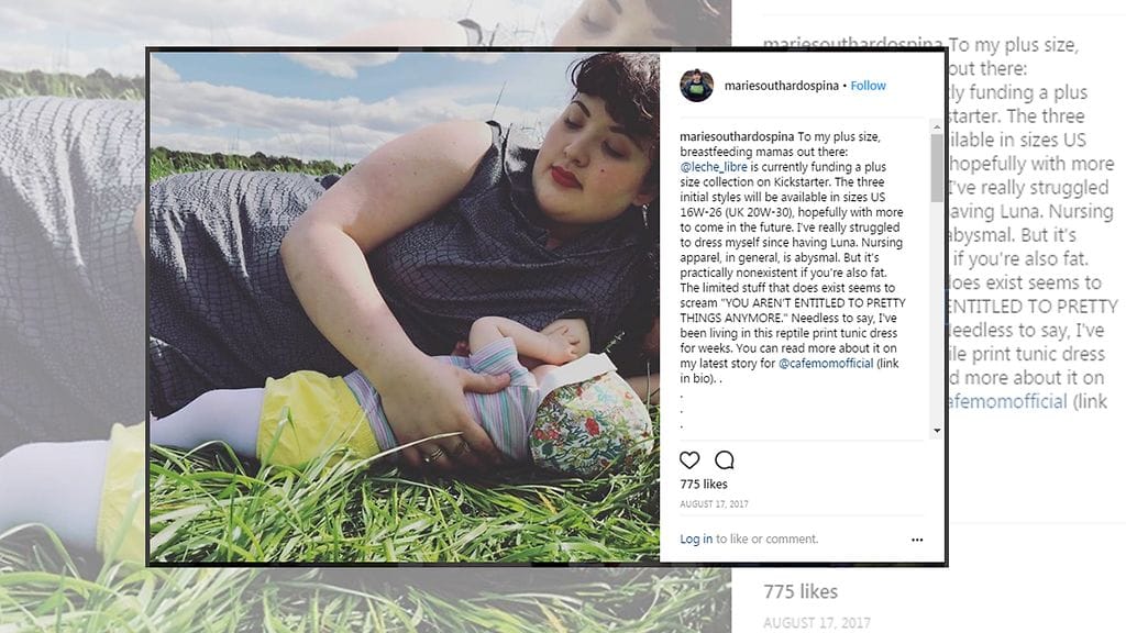 Marie Southard Ospina uskoo, etteivät raskaudenaikaiset ruokavaliosäännöt sovi kaikille. Kuvan lähde Instagram