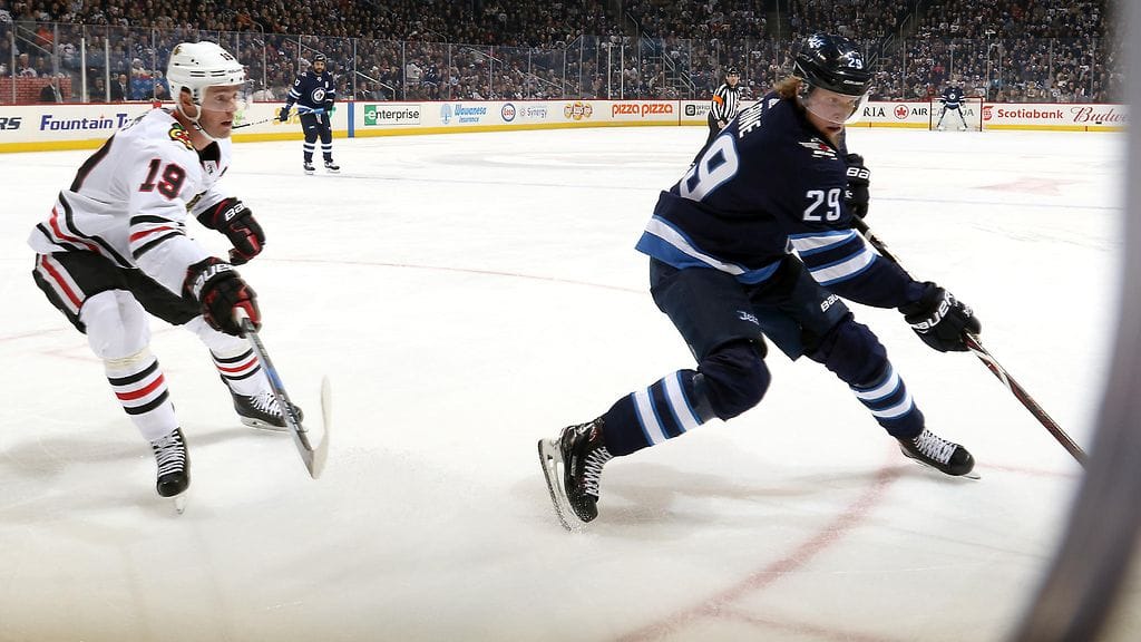 Patrik Laine jatkoi pistetehtailuaan.